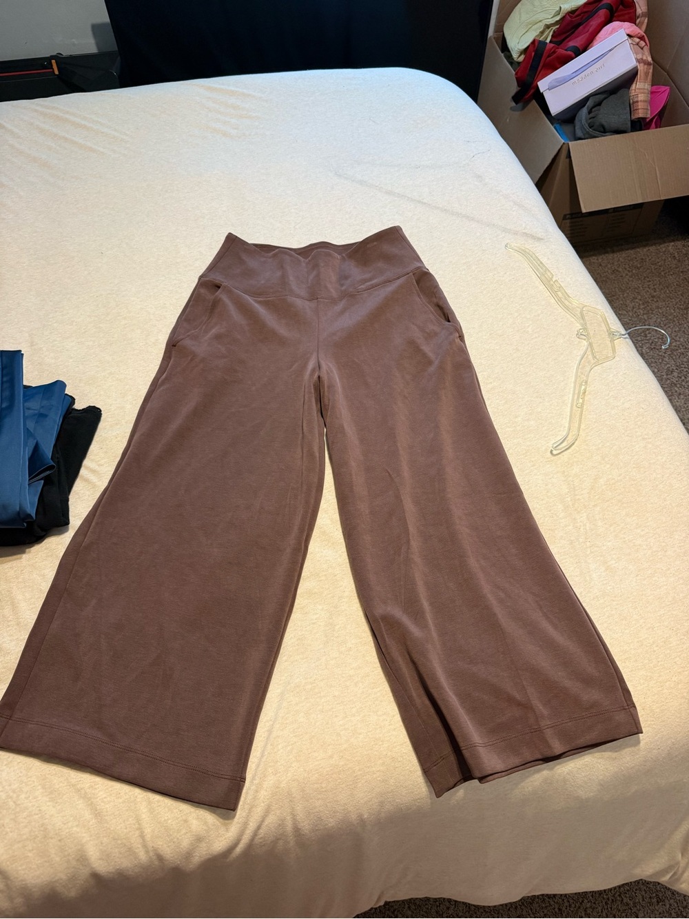 Athleta Wide-Leg Lounge Pants in Chocolate Brown